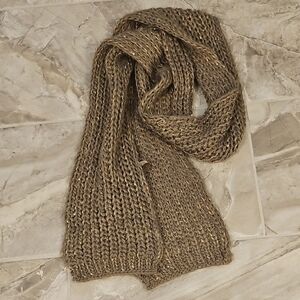 Look by M Women's Chunky Knit Scarf - Taupe